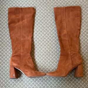 Sam Edelman Brown Suede Knee-High Women's Boots